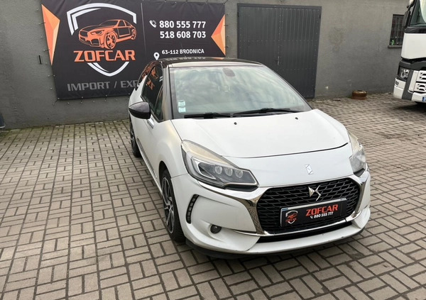 Citroen DS3 cena 15500 przebieg: 124423, rok produkcji 2016 z Ozorków małe 154